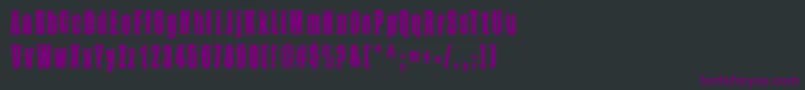 フォントTakapiru2 – 黒い背景に紫のフォント