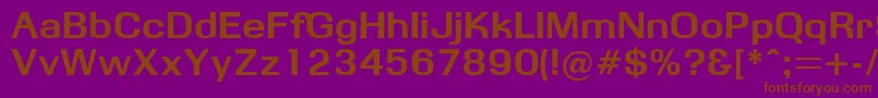 Obbsidda-fontti – ruskeat fontit violetilla taustalla