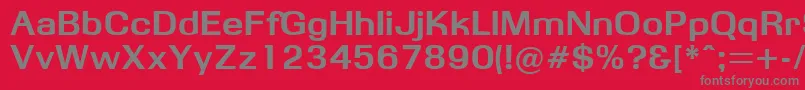 Obbsidda Font – Gray Fonts on Red Background