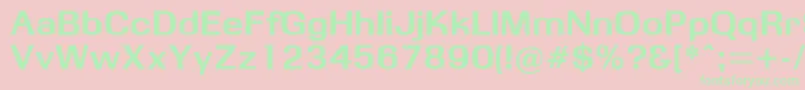 Obbsidda Font – Green Fonts on Pink Background