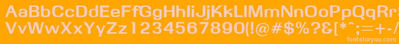 Obbsidda Font – Pink Fonts on Orange Background