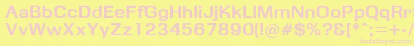 Obbsidda Font – Pink Fonts on Yellow Background