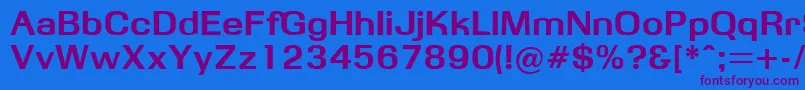 Obbsidda Font – Purple Fonts on Blue Background