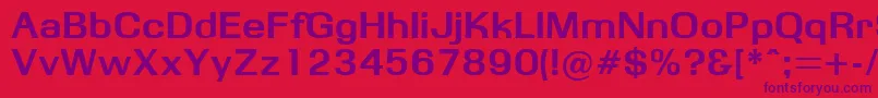 Obbsidda Font – Purple Fonts on Red Background