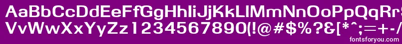 フォントObbsidda – 紫の背景に白い文字