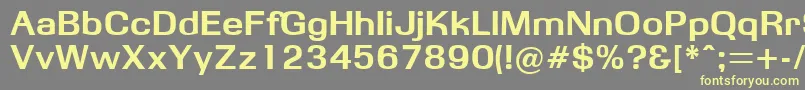 Obbsidda Font – Yellow Fonts on Gray Background