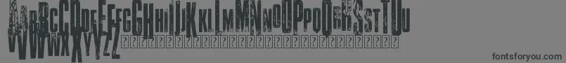 VtksClassicuda3 Font – Black Fonts on Gray Background