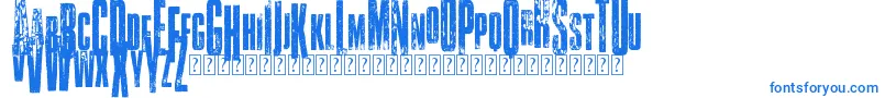 Шрифт VtksClassicuda3 – синие шрифты на белом фоне