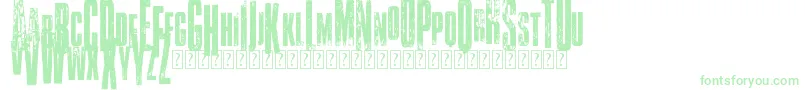 VtksClassicuda3 Font – Green Fonts on White Background