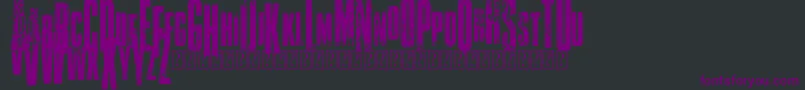 VtksClassicuda3 Font – Purple Fonts on Black Background