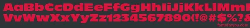 DecadeBlackSsiExtraBlack Font – Red Fonts on Black Background