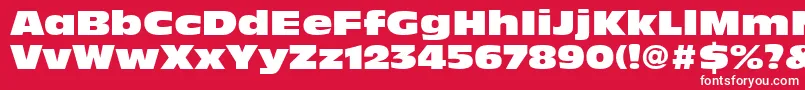 DecadeBlackSsiExtraBlack Font – White Fonts on Red Background