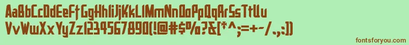 La Reyna Catalina Nf Font – Brown Fonts on Green Background