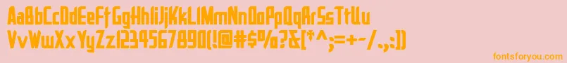 La Reyna Catalina Nf Font – Orange Fonts on Pink Background