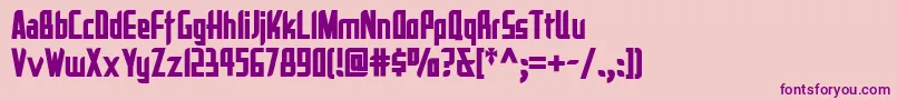 La Reyna Catalina Nf Font – Purple Fonts on Pink Background