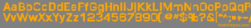 Quropa-Schriftart – Orangefarbene Schriften auf grauem Hintergrund