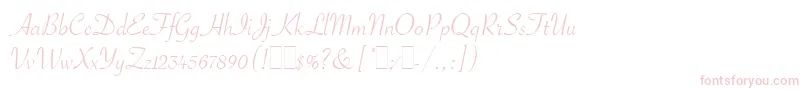 SavoyeLetPlain.1.0 Font – Pink Fonts on White Background
