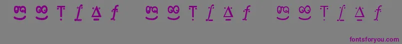 Frankleinfaces Font – Purple Fonts on Gray Background