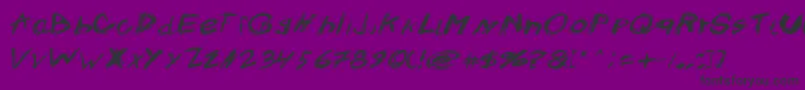 Crazysk8 Font – Black Fonts on Purple Background