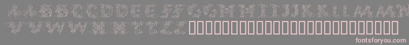 フォントCallpg – 灰色の背景にピンクのフォント