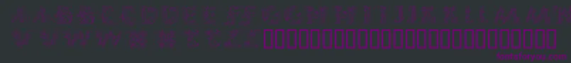 Шрифт Callpg – фиолетовые шрифты на чёрном фоне