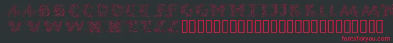 Callpg Font – Red Fonts on Black Background