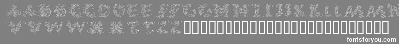 フォントCallpg – 灰色の背景に白い文字
