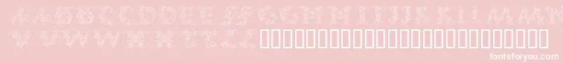 Callpg Font – White Fonts on Pink Background