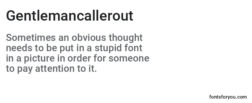Gentlemancallerout Font