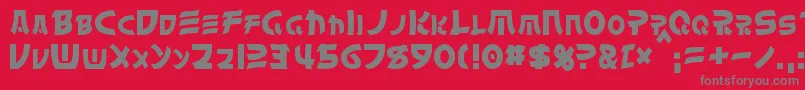 Chinyen Font – Gray Fonts on Red Background