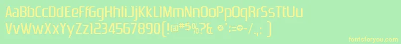 Zrnic Font – Yellow Fonts on Green Background