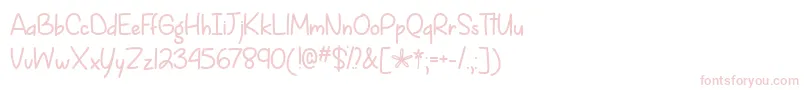 SpringIsComingOtf Font – Pink Fonts on White Background