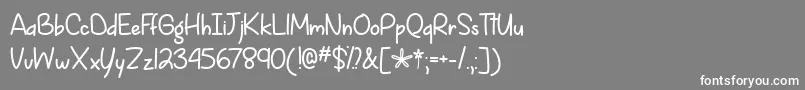 SpringIsComingOtf Font – White Fonts on Gray Background