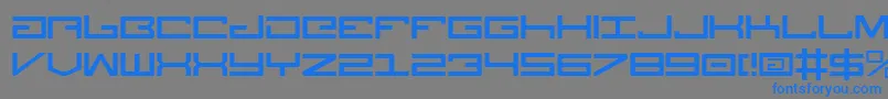 Legionv3 Font – Blue Fonts on Gray Background