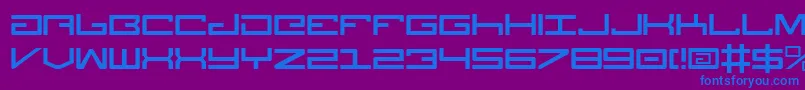 Legionv3 Font – Blue Fonts on Purple Background