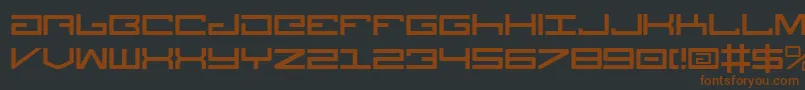 Legionv3 Font – Brown Fonts on Black Background