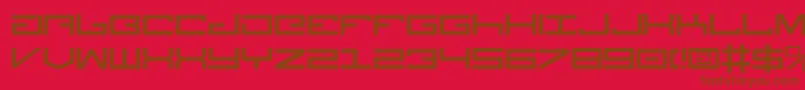 Legionv3 Font – Brown Fonts on Red Background