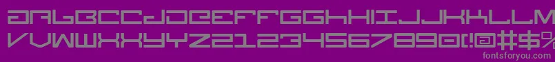 Legionv3 Font – Gray Fonts on Purple Background