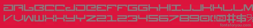 Legionv3 Font – Gray Fonts on Red Background