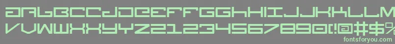 Legionv3 Font – Green Fonts on Gray Background