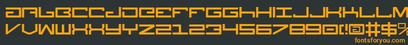 Legionv3 Font – Orange Fonts on Black Background