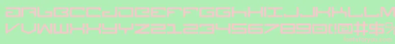 Legionv3 Font – Pink Fonts on Green Background