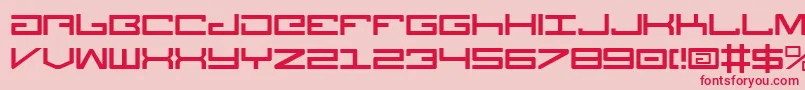 Legionv3 Font – Red Fonts on Pink Background