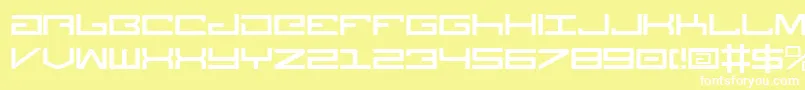 Legionv3 Font – White Fonts on Yellow Background