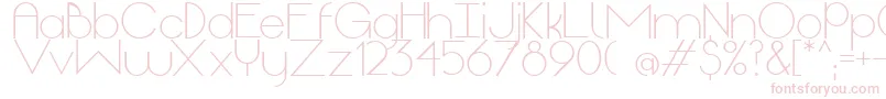 OriginLight Font – Pink Fonts on White Background