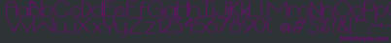 OriginLight Font – Purple Fonts on Black Background