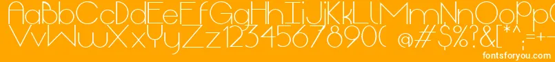 OriginLight Font – White Fonts on Orange Background