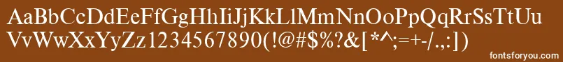 Vietnamesetimesssk Font – White Fonts on Brown Background