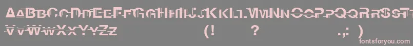 PsychoFont2005x Font – Pink Fonts on Gray Background