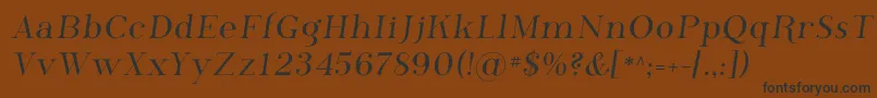 Шрифт Phosphor – чёрные шрифты на коричневом фоне